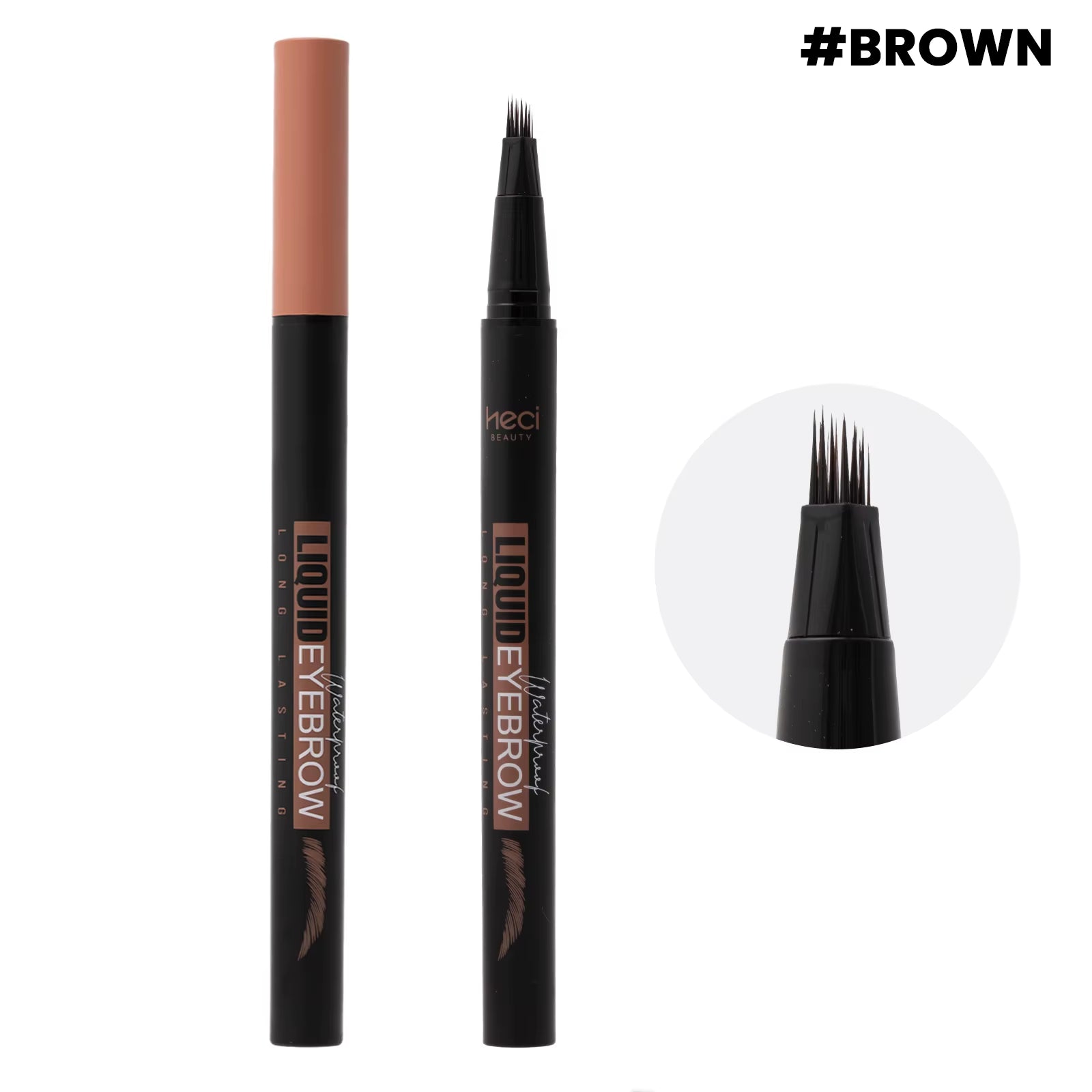 Angled Eyebrow Pencil with 15 Degree Tip Offers Smooth Application Hairlike Results Square Brush Custom and Wholesale