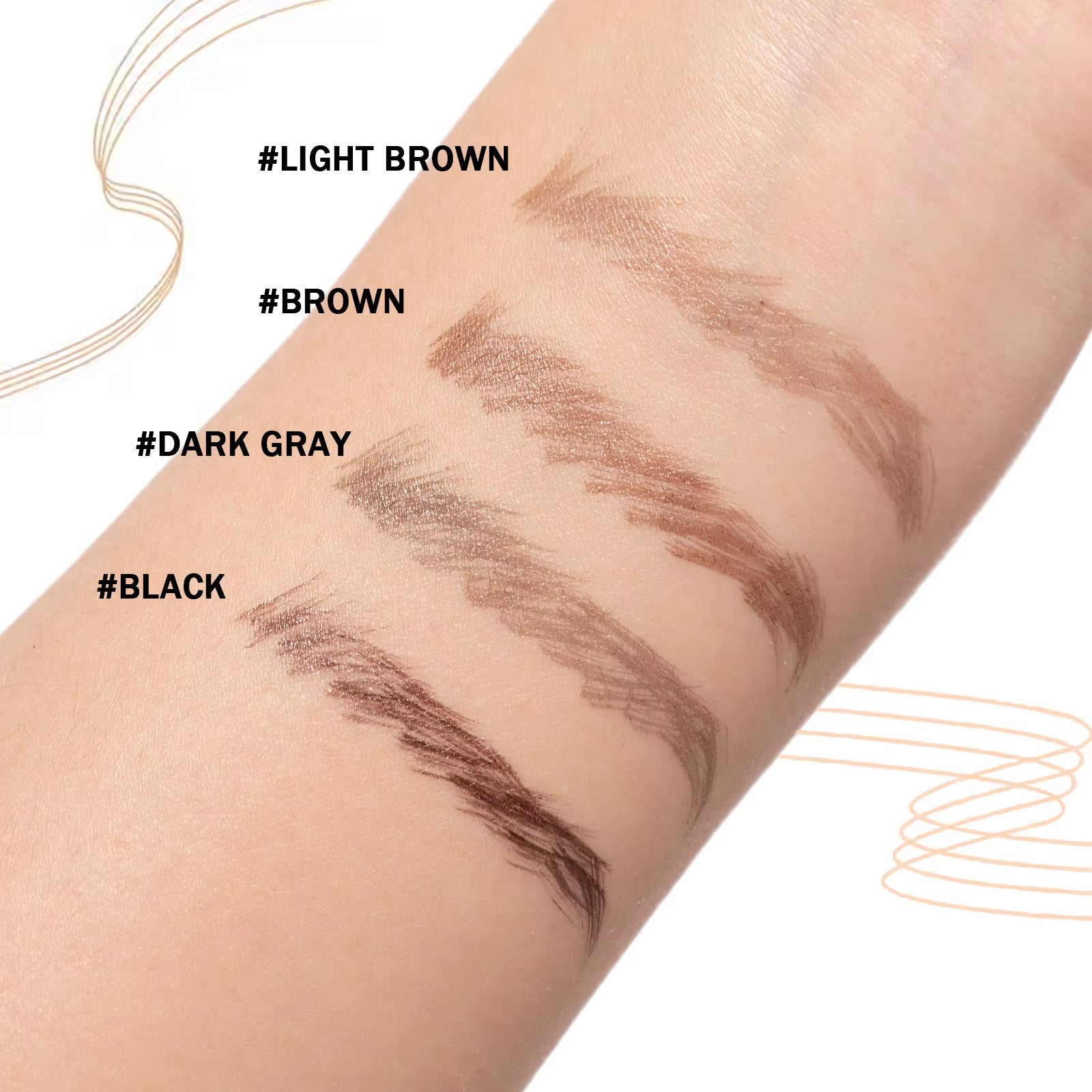 Angled Eyebrow Pencil with 15 Degree Tip Offers Smooth Application Hairlike Results Square Brush Custom and Wholesale