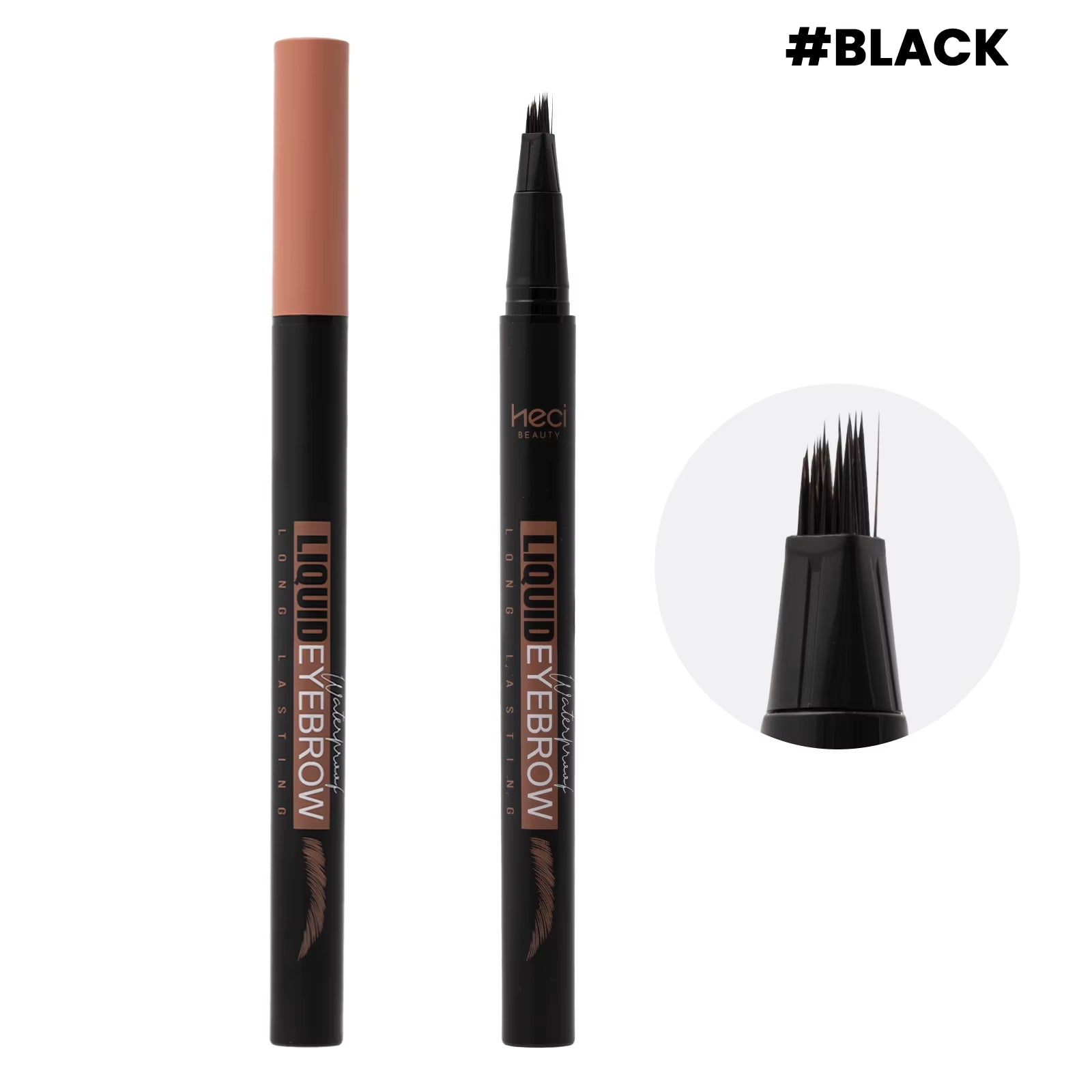 Angled Eyebrow Pencil with 15 Degree Tip Offers Smooth Application Hairlike Results Square Brush Custom and Wholesale
