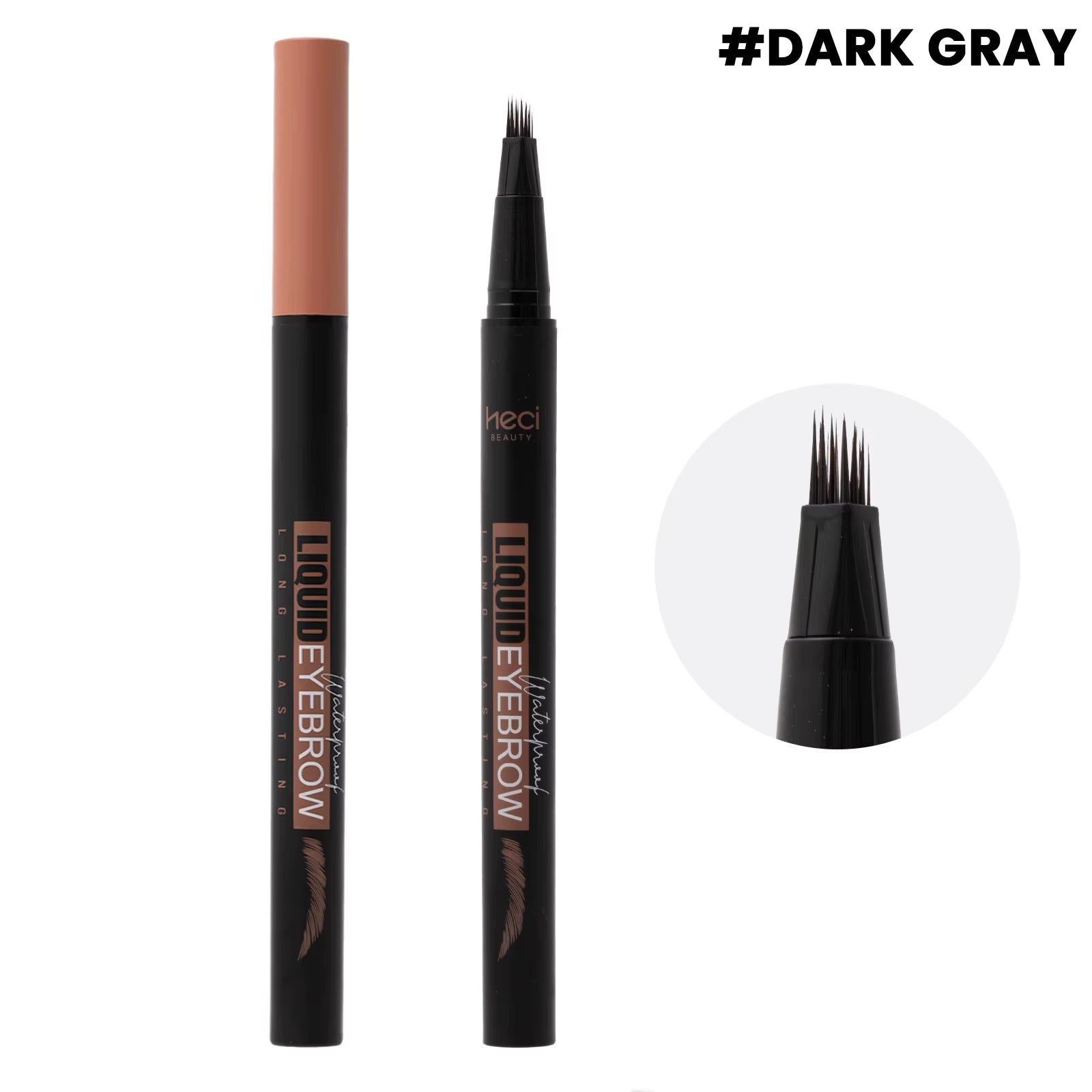 Angled Eyebrow Pencil with 15 Degree Tip Offers Smooth Application Hairlike Results Square Brush Custom and Wholesale