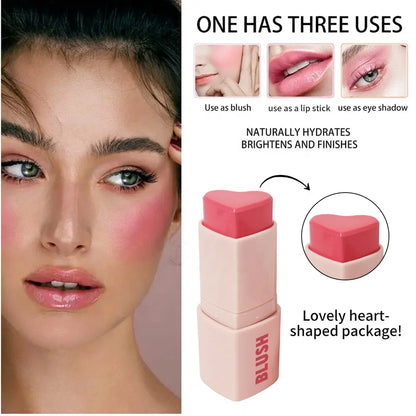 Heart Shape Creamy Blush Stick