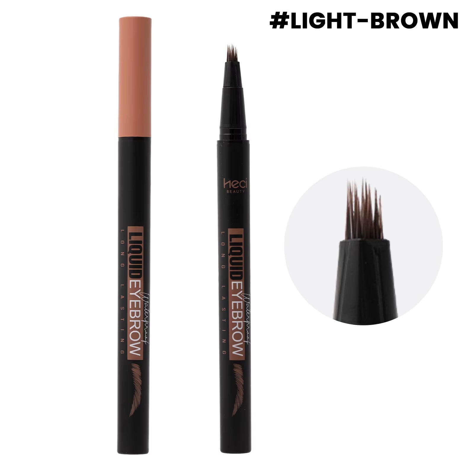 Angled Eyebrow Pencil with 15 Degree Tip Offers Smooth Application Hairlike Results Square Brush Custom and Wholesale